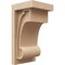 Ekena Millwork 6"W x 6"D x 12"H Wide Alma Rough Cedar Woodgrain TimberThane Corbel, Primed Tan CORUR06X06X12ALMRCPR - alternate 1